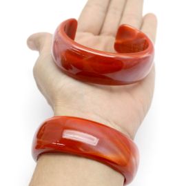 Bracelete de Resina Mesclada / 73x24mm - (unidade)