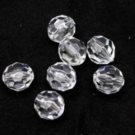 Bola Facetada de Acrílico / 30mm - Bola (14 gramas) - Transparente