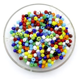 Mix Miçangão - Chinês / 6/0 - Leitoso (20 gramas) - Colorido