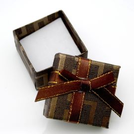 Caixa de Presente para Joias / 5x5cm - Laço de Fita (unidade)