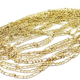 Corrente de Alumínio / 6mm - Elo Fígaro - (1 METRO)