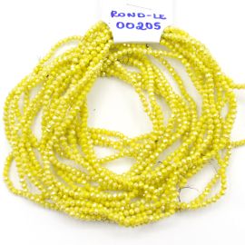 Rondela de Vidro 2mm / Leitosa Especial (1 Fio)