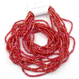 Rondela de Vidro 2mm / Leitosa Especial (1 Fio)