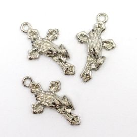 Crucifixo de Metal / 27x15mm - Amém (Unidade)