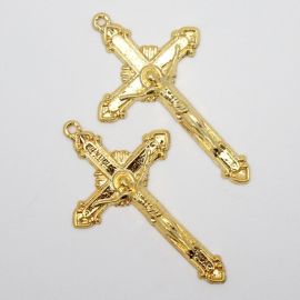Crucifixo de Metal / 57x34mm - Cristo (Unidade)