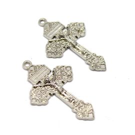Crucifixo de Metal / 53x33mm - Com Cristo (unidade)
