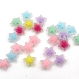 MIX Multicolorido / 19mm - Fosca com Miolo - Estrela (10 gramas)