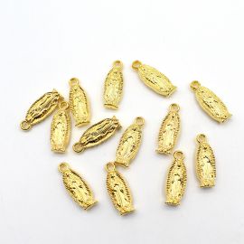 Medalha de Plástico ABS / 29x11mm - N. Sra de Guadalupe (10 Gramas) - Dourada