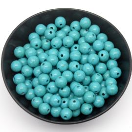 Imitação de Pedra Howlita / 10mm - (10 gramas)