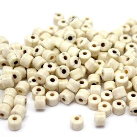 Imitação de Pedra Howlita / 5x6mm - Tubo (10 gramas)