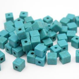 Imitação de Pedra Howlita / 8mm - Cubo (10 gramas)