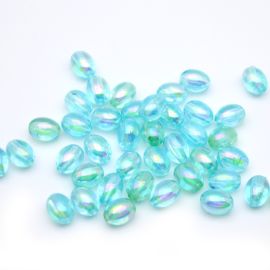 Azeitona Transparente Irisada / 12x9mm (10 gramas)