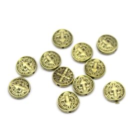 Entremeio de Metal / 12mm - São Bento (unidade)-Ouro Velho