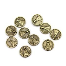 Entremeio de Metal / 14mm - Nossa Senhora Aparecida (unidade)-Ouro Velho