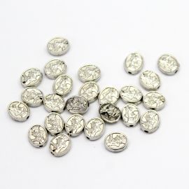 Entremeio de Metal / 10x8mm - São Miguel Arcanjo (unidade)-Níquel