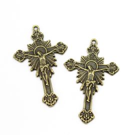 Crucifixo de Metal / 42x26mm - (unidade)