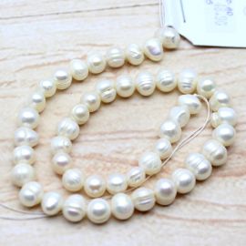 Pérola de Água Doce / 8mm - Creme (1 FIO)