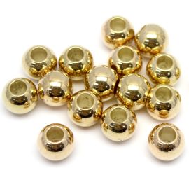 Ponteira de ABS 17mm / Furo Largo 7mm (10 gramas) - Dourado 