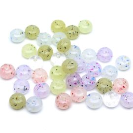 Mix Multicolorido / 13mm - Gelatinoso Flocado - Pneu (10 gramas)