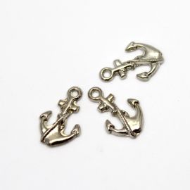 Entremeio de Metal / 18x12mm - Âncora (Unidade) - Níquel 