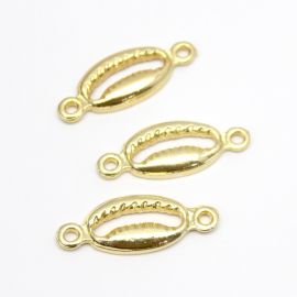 Pingente de Metal / 19x9mm - Búzio (Unidade) - Dourado