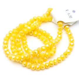 Rondela de Vidro 8mm / Leitosa Especial (1 Fio)