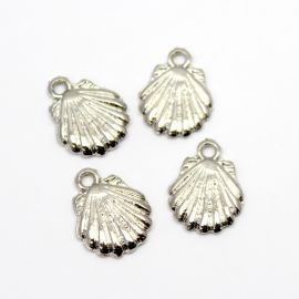 Pingente de Metal / 16x18mm - Concha (unidade) - Níquel