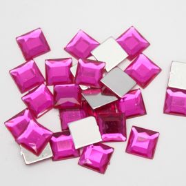 Chaton de Acrílico / 14mm - Quadrado (Unidade) 