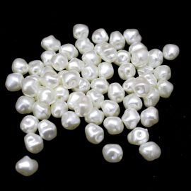 Imitação de Pérola Água Doce / 11x10mm (10 gramas) - Marfim