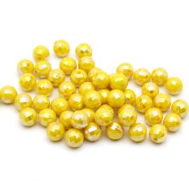 Globo de Plástico Irisado / 10mm - Leitoso (10 gramas)