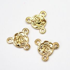 Salve Rainha de Metal / 17mm - Santa Terezinha (unidade) -Dourado