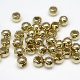 Ponteira de ABS 12mm / Furo Largo 5mm (10 gramas) - Dourado