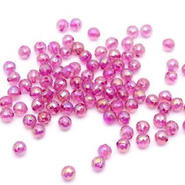 Globo de Plástico Irisado / 8mm - Transparente (10 gramas)