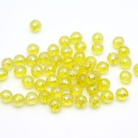 Globo de Plástico Irisado / 10mm - Transparente (10 gramas)