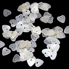 Casquinha de Madrepérola / 12mm - Coração (unidade) 