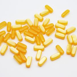 Conta Olho de Gato / 14x4mm - Caninho ( 10 Gramas)