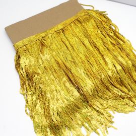 Franja de Paetê / 27 cm - (1 metro) - Dourada