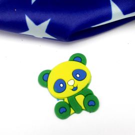 Tema Brasil / Aplique Emborrachado - Ursinho 37x32mm - (1 Unidade)