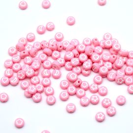 Pastilha de Plástico / 7mm - Redonda - Desenhos Diversos (20 gramas)