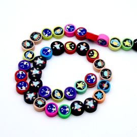 Fio de Fimo / Astronauta - 10mm  (1 Fio)