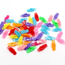 Mix Multicolorido Leitoso / 22X8mm - Chinelinho (20 gramas)