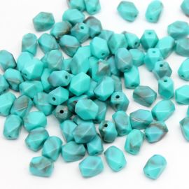 Conta Plástica Mesclada / Sextavada - 10x7mm (10 gramas)