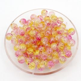 Bola Plástica / 8mm - Vitrificada - Multicor (10 gramas)