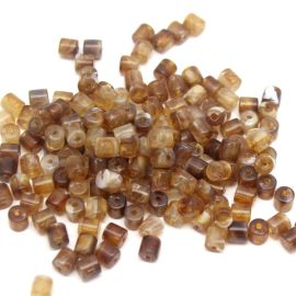 Conta Plástica Mesclada / Caninho - 6mm (10 gramas)