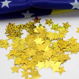 Tema Brasil / Paetê17mm - Estrela (10 gramas)