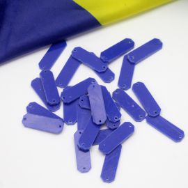 Tema Brasil / Plaquinha com 2 furos - 30x10mm (1 Cento)