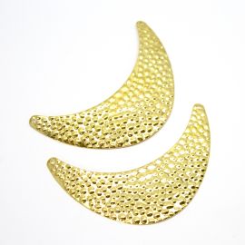 Placa de Estamparia / Entremeio 93x32mm - (1 Unidade) - Dourado