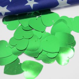 Tema Brasil / Paetê 33mm - Coração (10 gramas)