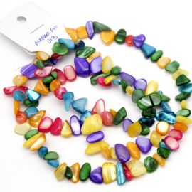 Fio de Madrepérola / 10mm - Irregulares (1 fio com Aprox. 80cm) - Cores Diversas
