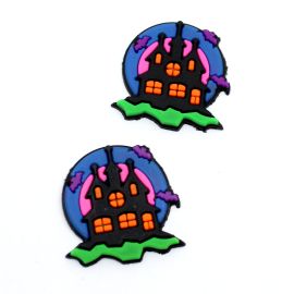 Aplique Emborrachado / Halloween - Castelo - 39X37mm (Unidade)